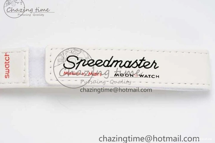 0103 Speedmaster Misson To Mars 1:1 Best Edition White Dial On Nylon Strap Quartz GoAnywhere 7862